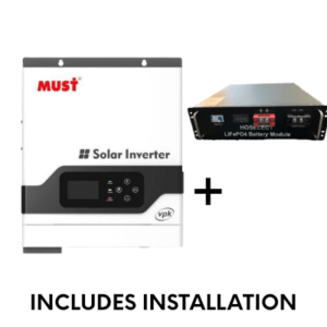 3.5Kw Must Inverter Including 24v Lithium Battery